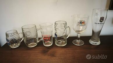 Collezione di sei boccali di birra set completo 