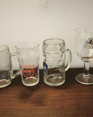 Collezione di sei boccali di birra set completo 