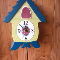 Orologio cucu a batteria con gatto