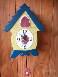 Orologio cucu a batteria con gatto