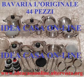 Batteria pentole bavaria 44 pezzi alta qualita'