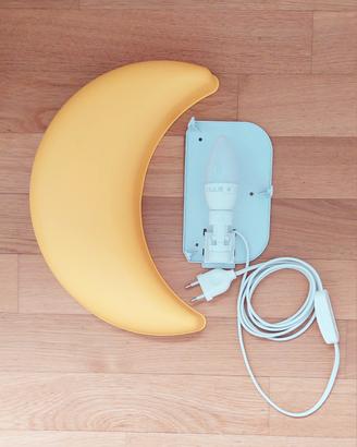 Lampada da parete IKEA a forma di luna + lampadina