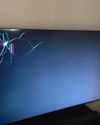TV Samsung 55" con schermo lesionato