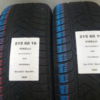 2 GOMME 215 60 16 PIRELLI A1828