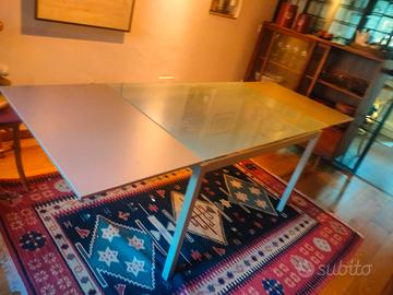 Tavolo Calligaris, vetro/metallo allungabile