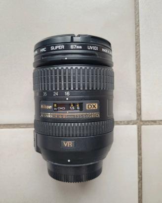 Nikon obiettivo Nikkor AF-S DX 16-85 mm f/3.5-5.6G