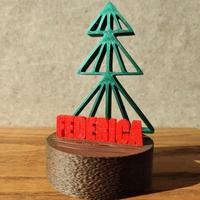 Segnaposto Natalizio con nome  personalizzabile