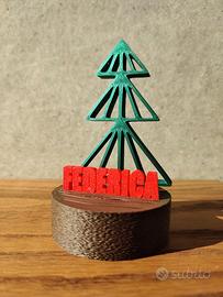 Segnaposto Natalizio con nome  personalizzabile