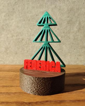 Segnaposto Natalizio con nome  personalizzabile