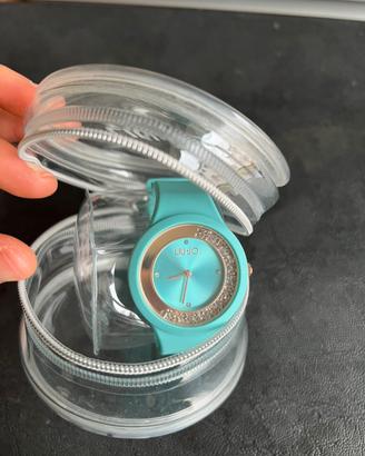 Orologio Liu Jo con cintuirno in silicone turchese