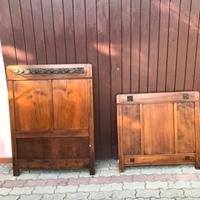 Letto matrimoniale in noce del 1928