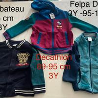 Set di 3 felpe per bambino