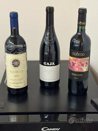 Vino SuperTuscan Sassicaia, Redigaffi, Gaja