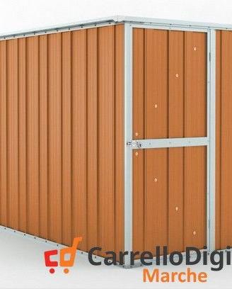 deposito attrezzi giardino 175x307 legno chiaro