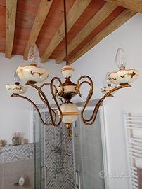 Lampadario stile liberty