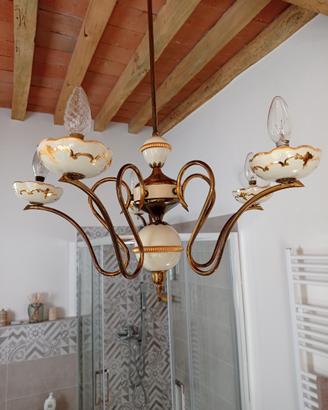 Lampadario stile liberty