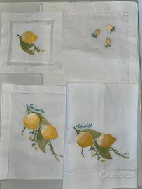 Amalfi Coast limoni ricamati a mano