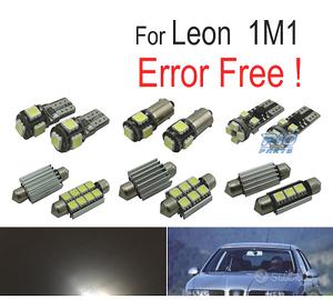 KIT 15 LAMPADE LED INTERNE PER SEAT LEON 1 M 1 99-