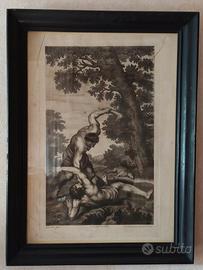 Acquaforte del 1800 con cornice