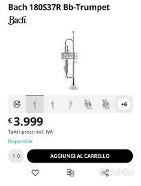 tromba Bb bach Stradivarius 37ML 180S
