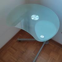 tavolo per pc in vetro/metallo