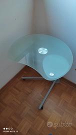 tavolo per pc in vetro/metallo