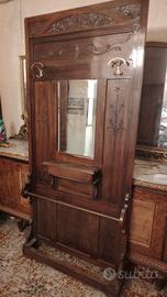 Antico mobile da ingresso in legno massello 