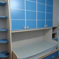 letto bambino / ragazzo con armadio a ponte