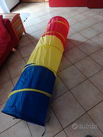 Tunnel di stoffa da gioco , richiudibile. 