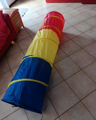 Tunnel di stoffa da gioco , richiudibile. 