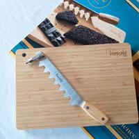 Venchi tagliere e coltello per cioccolata torroni