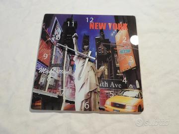 Orologio muro in vetro New York