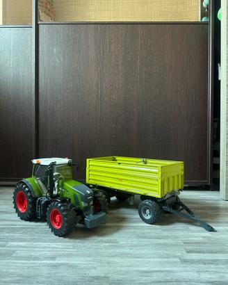 Fendt 936 vario + rimorchio ribaltabile Bruder