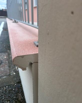 COPRI MURETTO GRANIGLIA ROSA-18pz NUOVI- 100x31x3