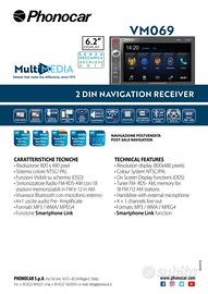 Stereo 2 din phonocar vm069