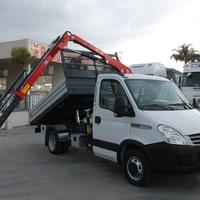 Iveco 35c12 cassone ribaltabile e gru'