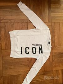 Felpa bianca dsquared
