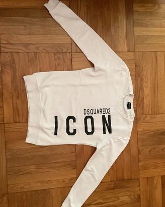 Felpa bianca dsquared