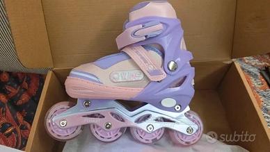 Pattini in linea per bambina ruote luminose ti dà