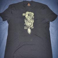 T-shirt nera “Energie” con drago – Taglia M vintag