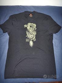 T-shirt nera “Energie” con drago – Taglia M vintag