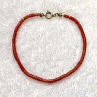 Bracciale Corallo Rosso Naturale Vintage Boho