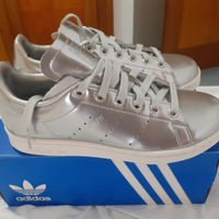 Adidas Stan Smith metallic silver