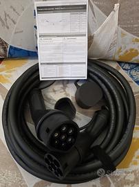 Cavo Ricarica Auto Elettrica Volex 22kW Tipo 2