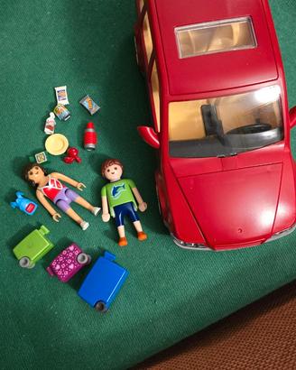 Playmobil auto familiare+auto con moto scafo+auto