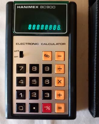 calcolatrice vintage Hanimex BC900