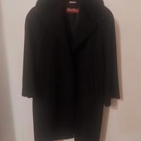 CAPPOTTO MAX MARA NERO PELLICCIA 100% AUTENTICO