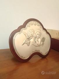Quadro decorativo in lamina di argento 925