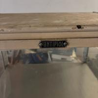 Vetrinetta vintage  metallo vetro industriale