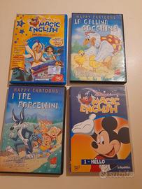4 DVD cartoni animati